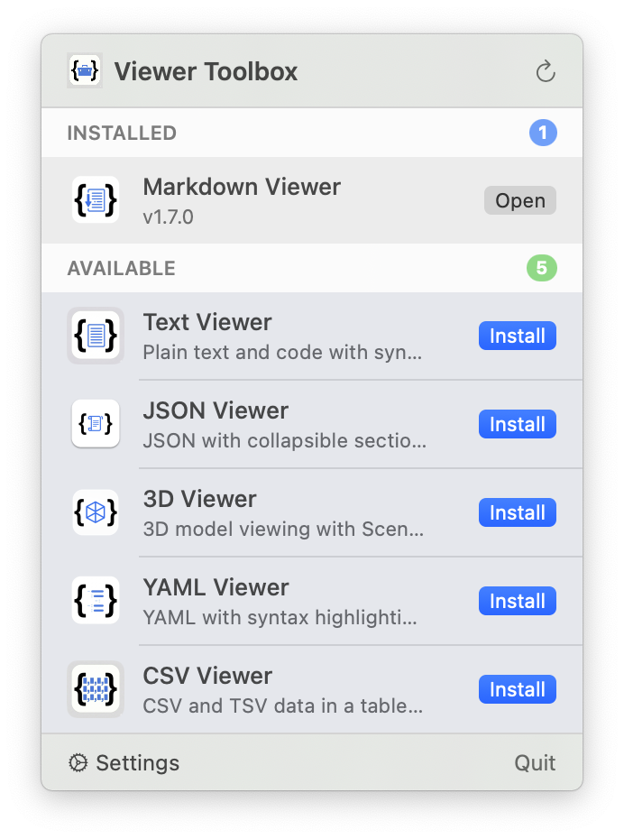 Viewer Toolbox screenshot