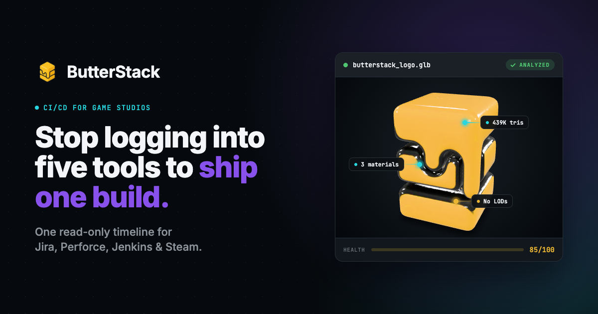 ButterStack: stop logging into five tools to ship one build